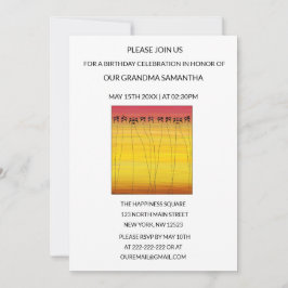 Schattigee tropische zomerzonsondergang Verjaardag Kaart