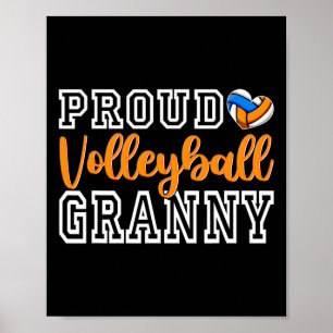 Schattigee Trotse Volleyll Granny Moederdag Kerstm Poster