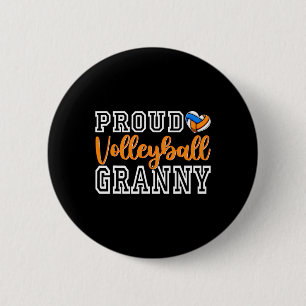 Schattigee Trotse Volleyll Granny Moederdag Kerstm Ronde Button 5,7 Cm