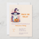 Schattigee truc behandelen kinder spook Halloween  Kaart (Voorkant)