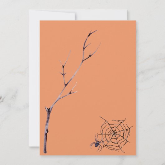 Schattigee truc traktatie kinder snoepjes Hallowee Kaart (Achterkant)