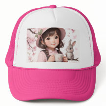 Schattigee Trucker Hat: Anime Girl.