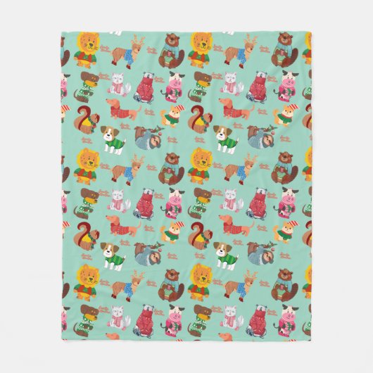 Schattigee trui Weer Fleece Deken (Voorkant)