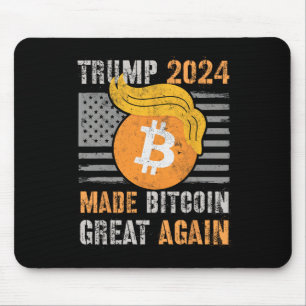Schattigee Trump 2024 maakte Bitcoin weer geweldig Muismat