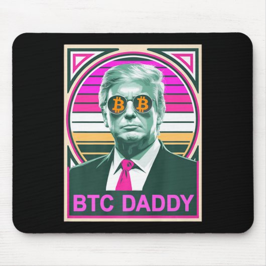 Schattigee Trump Bitcoin BTC Daddy Finance Audit F Muismat (Voorkant)
