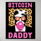 Schattigee Trump Bitcoin Daddy Crypto Finance Mone Poster (Voorkant)