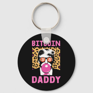 Schattigee Trump Bitcoin Daddy Crypto Finance Mone Sleutelhanger