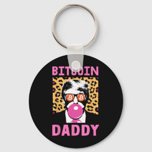 Schattigee Trump Bitcoin Daddy Crypto Finance Mone Sleutelhanger