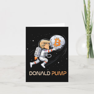 Schattigee Trump Bitcoin Donald Pump Crypto Bull P Kaart