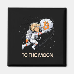 Schattigee Trump Bitcoin naar de maan investeren o Magneet