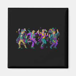 Schattigee Trump Dance Mardi Gras Day Funny Trump Magneet