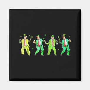 Schattigee Trump Dance St. Patricks Day Funny Trum Magneet