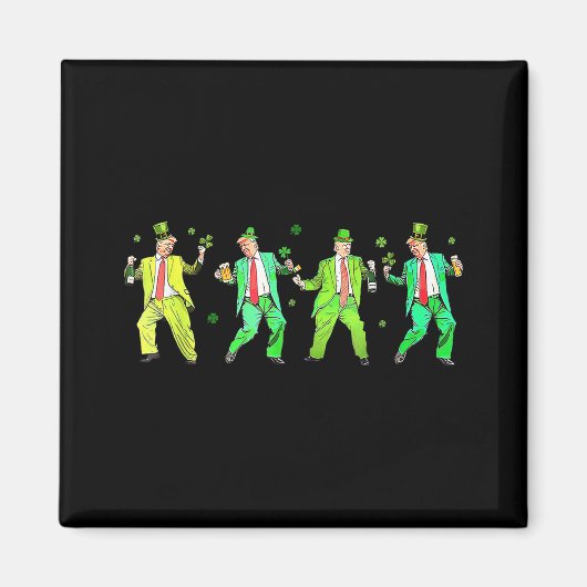 Schattigee Trump Dance St. Patricks Day Funny Trum Magneet (Voorkant)