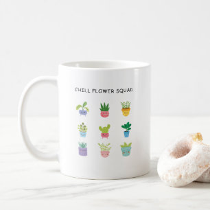 Schattigee Tuin Bloem Potted Personages Koffiemok