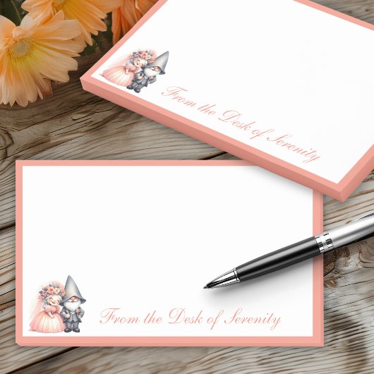 Schattigee Tuin Gnome Sprookjesbruid Bruidegom Huw Post-it® Notes