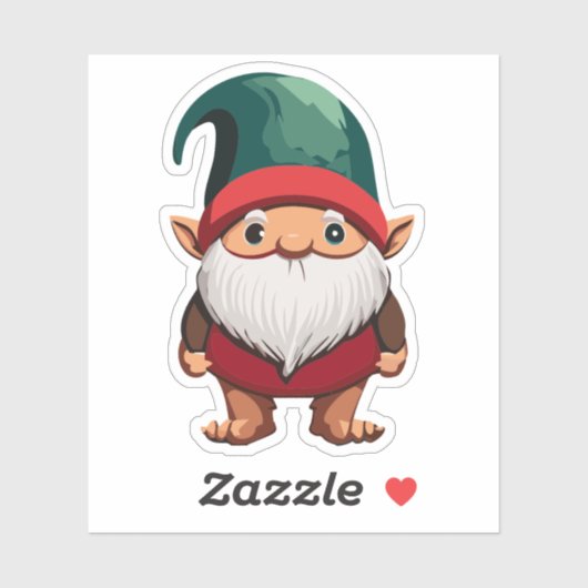 Schattigee Tuin Gnome Sticker (Vel)