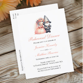 Schattigee Tuin Gnome Zomer Net Getrouwd Trouwen Aankondigingskaart