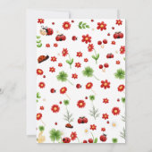 Schattigee Tuin kleine bug baby shower Kaart (Achterkant)