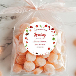 Schattigee Tuin kleine lieveheersbeestje baby show Ronde Sticker