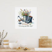 Schattigee Tuin leven aanpasbaar Poster (Keuken)