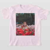 Schattigee Tuin Meisje Graphic T-Shirt (Laagn)
