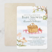 Schattigee tuin picknick Baby shower Kaart (Voorkant / Achterkant)