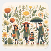 Schattigee tuin sticker (Voorkant)