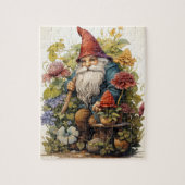 Schattigee tuinkabouter legpuzzel (Verticaal)