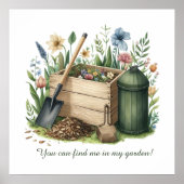 Schattigee tuinliefhebbers aanpasbaar poster (Voorkant)