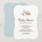 Schattigee Tuinslak Kaneel Bun Feestuitnodiging Kaart (Voorkant / Achterkant)