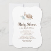 Schattigee Tuinslak Kaneel Bun Feestuitnodiging Kaart (Voorkant)