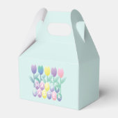 Schattigee Tulpen Happy Easter Eggs Favor Box Bedankdoosjes (Voorkant Zijde)