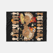 Schattigee Turkije Fysiotherapie PT PTA Herfst Her Fleece Deken (Voorkant (Horizontaal))