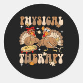 Schattigee Turkije Fysiotherapie PT PTA Herfst Her Ronde Sticker (Voorkant)