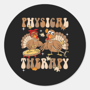 Schattigee Turkije Fysiotherapie PT PTA Herfst Her Ronde Sticker