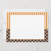 Schattigee Turkije Happy Thanksgiving Flat Kaart (Achterkant)