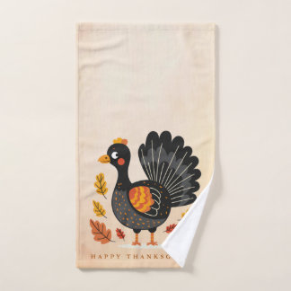 Schattigee Turkije Happy Thanksgiving handdoek
