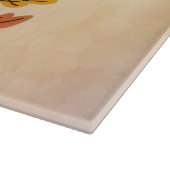 Schattigee Turkije Happy Thanksgiving snijplank (Hoek)