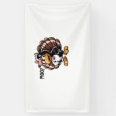 Schattigee Turkije Moo Fake Koe Head Funny Herfst Spandoek (Verticaal)