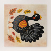 Schattigee Turkije Thanksgiving Jigsaw Puzzel (Horizontaal)