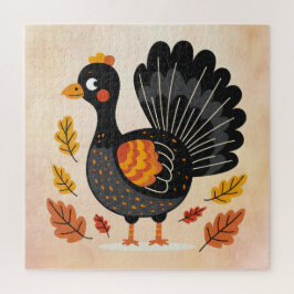 Schattigee Turkije Thanksgiving Jigsaw Puzzel