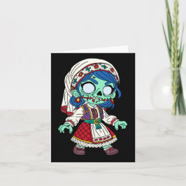 Schattigee turkse zombie notitiekaartje