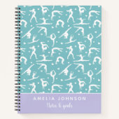 Schattigee turnster Blauwgroen aangepaste naam Mod Notitieboek (Voorkant)