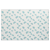 Schattigee turquoise bloemstof stof (Yard (91,4 cm))