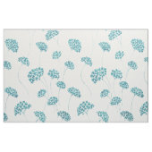 Schattigee turquoise bloemstof stof (Fat Quarter)