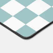 Schattigee Turquoise Checkers Patroonnaam Bureaumat (Hoek)