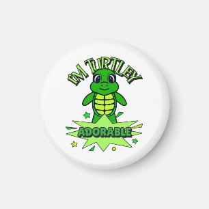 Schattigee Turtle Funny Quote Turtley Schattig Magneet