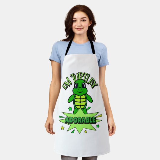 Schattigee Turtle Funny Quote Turtley Schattig Schort (Gedragen)