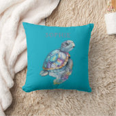 Schattigee Turtle Green Baby Nursery Kussen (Deken)