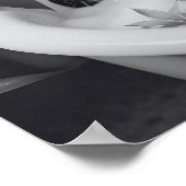 Schattigee Turtle Spa dag, leuke badkamer kunst, c Poster (Hoek)